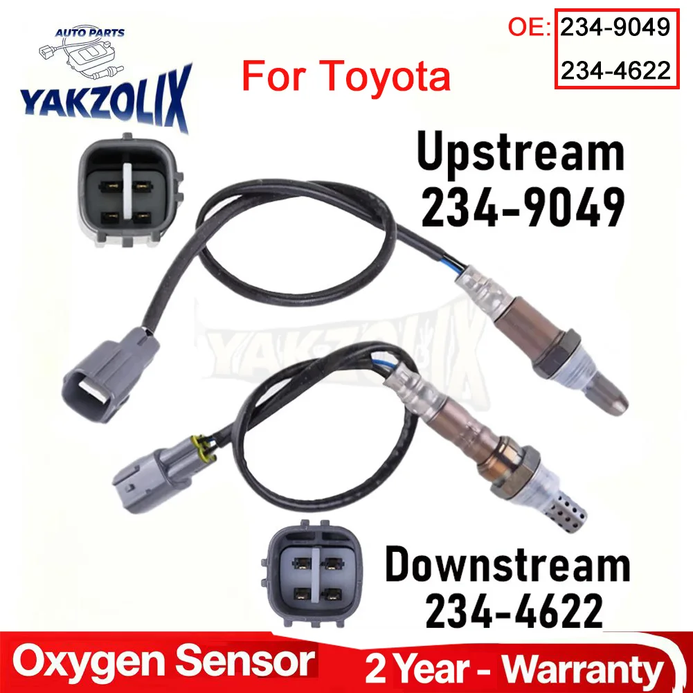 

2x Upstream Downstream O2 Oxygen Sensor for 2004-2011 Toyota Camry 2006-2008 RAV4 2.4L 4 Wires Car Accessories 234-9049 234-4622