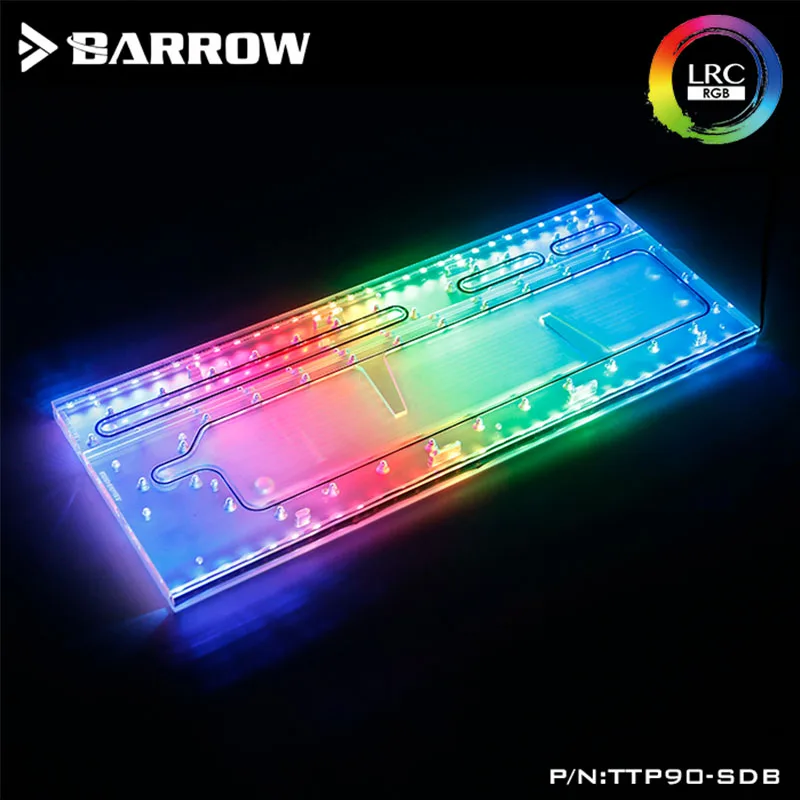 Acrylic Board Water Channel use for TT Core P90TG Computer Case / Screw Fix / Instead Reservoir / 5V 3PIN RGB Light / TTP90-SDB