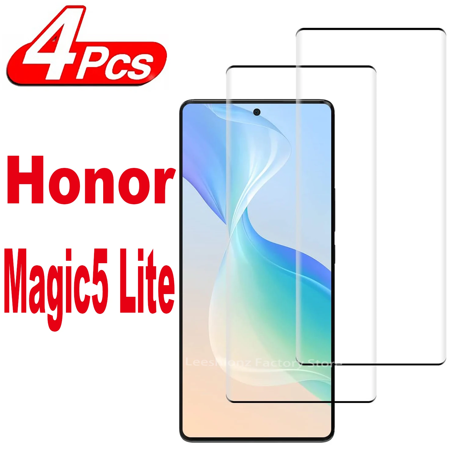 

1/4 шт., защитное 3d-стекло для экрана Honor Magic5 Lite, пленка из закаленного стекла