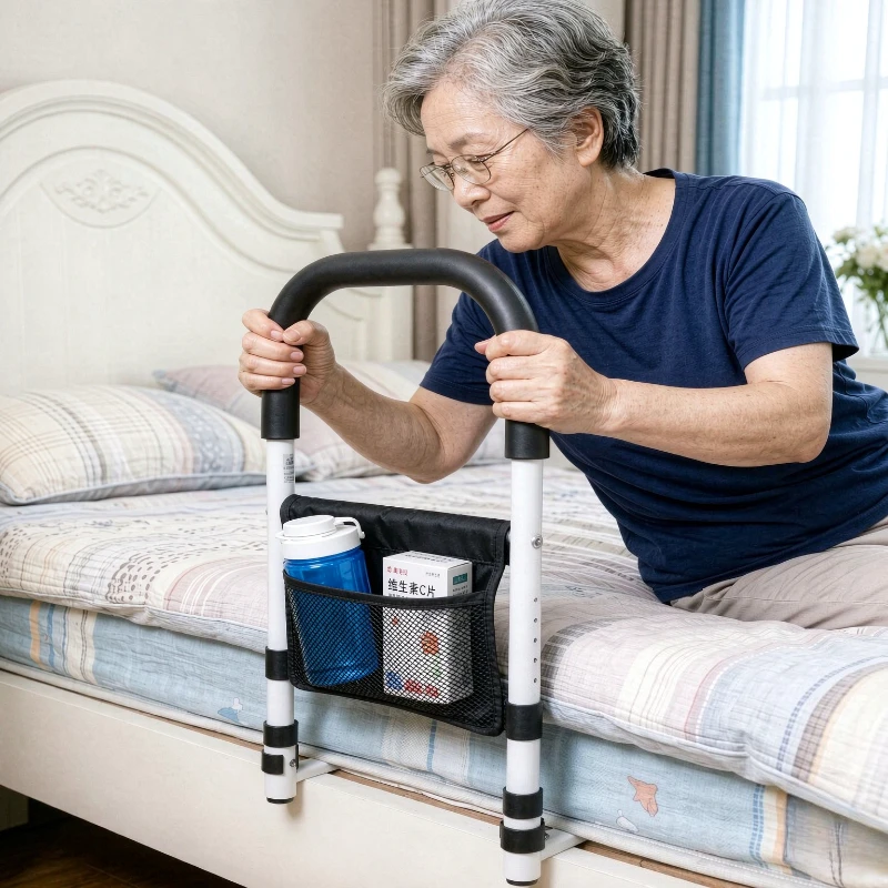 Thickened Bed Assist Rail No Installation or Drill Mount Bedside Safety Handle Standing Support for Seniors Home 침대 안전 손잡이