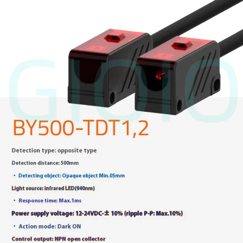 

Brand new /Original BY series photoelectric sensors BY500-TDT1,2 Through-beam photoelectric switch sensor BYS500-TDT1,2