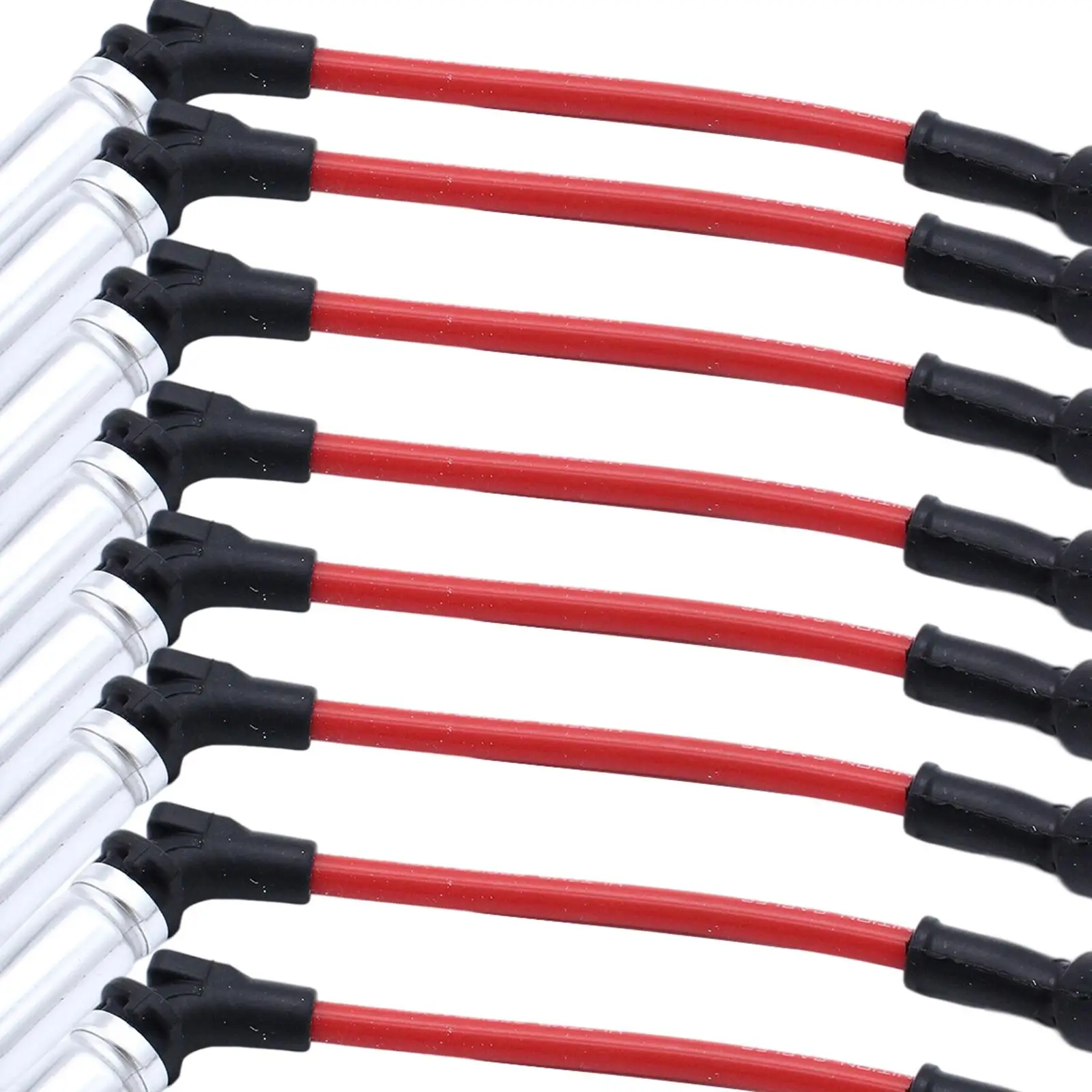 8 Stück Zündkerzenkabel rot passend für 07–2008 M8-48322