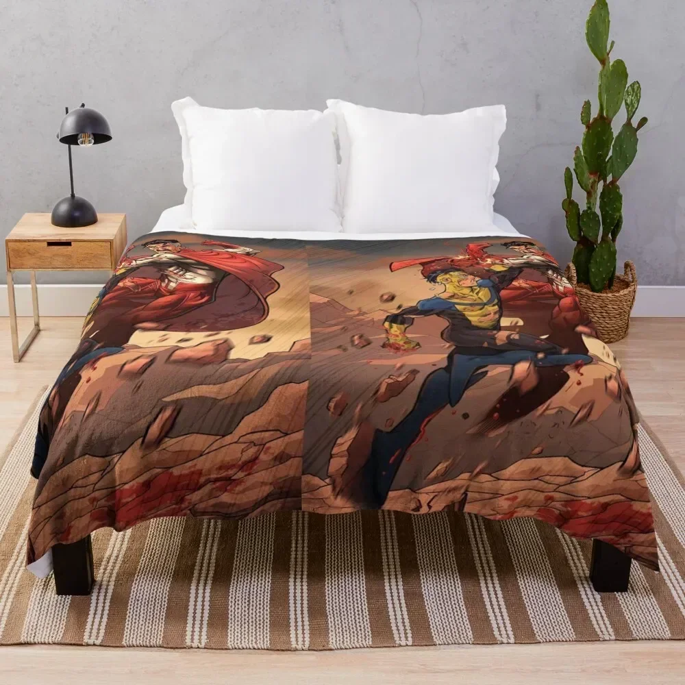 

son vs father Throw Blanket Nap manga Plaid on the sofa Bed covers Blankets