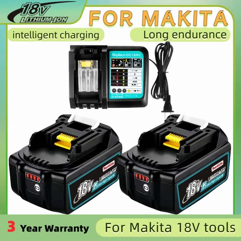 NEW for Makita 18V 12.0Ah Rechargeable Battery ,For Makita BL1830 BL1830B BL1840 BL1840B BL1850 BL1850B Power Tools Battery