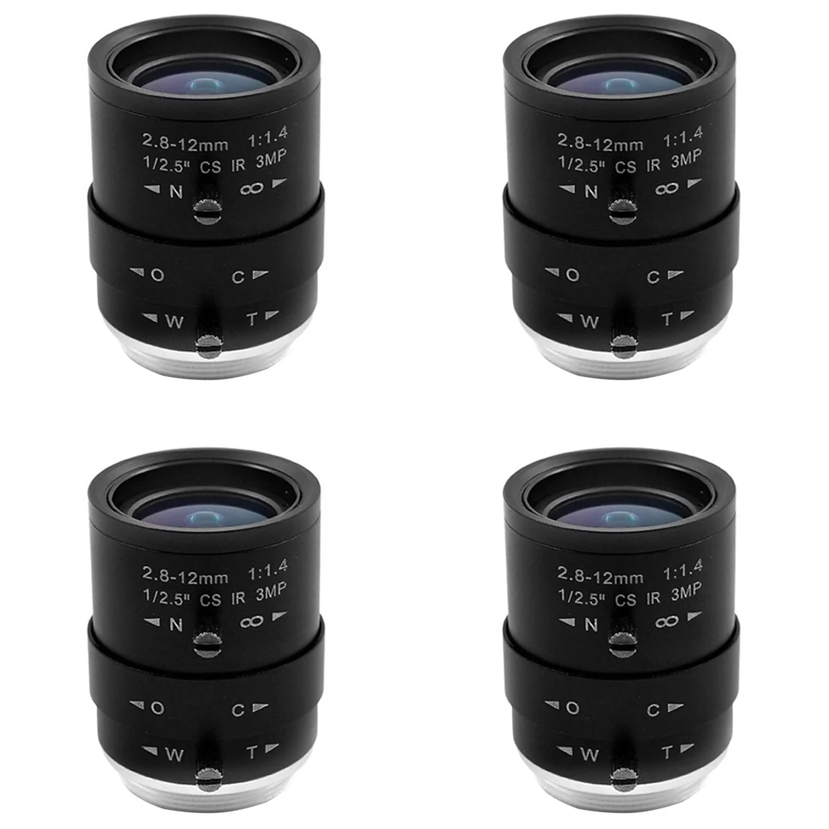 

Объектив камеры видеонаблюдения 4X 3MP HD 2,8-12 мм с варифокальным ручным зумом и креплением для промышленных камер видеонаблюдения