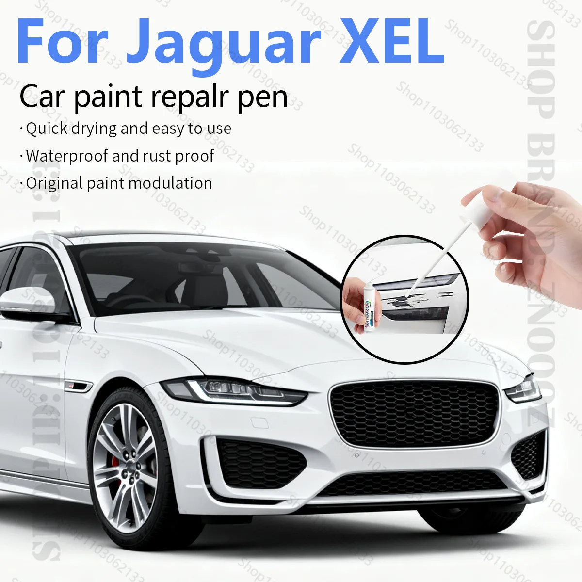 

Ручка для ремонта краски, средство для удаления царапин, автоаксессуары «сделай сам», черный, белый, синий, серебристый, красный, зеленый для Jaguar XEL 2014-2016 X760