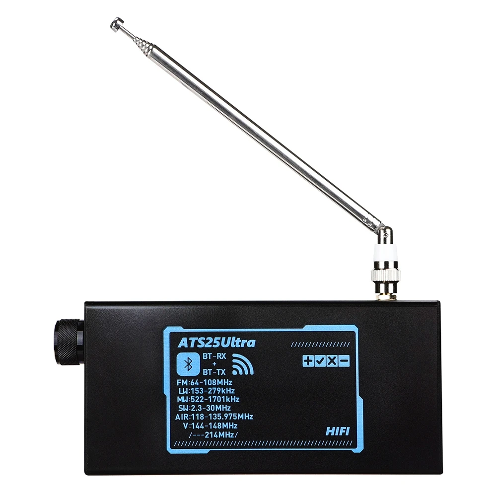 

АКЦИЯ: Приемник SDR ATS25 Ultra с Bluetooth и Wi-Fi, для авиационного диапазона, FM, SW, SSB, MW, LW, с прошивкой в комплекте
