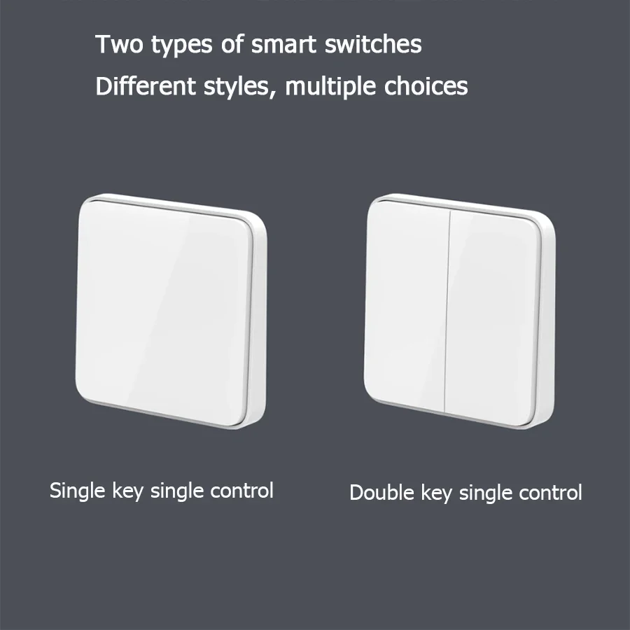 Xiaomi Mijia Smart Wall Switch Live Line Version Wifi Wall Light Switch OTA Upgrade Smart Linkage Works with Mihome App