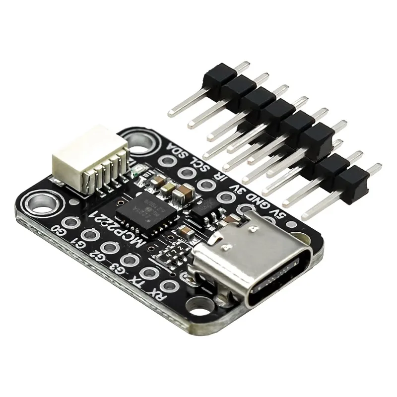 MCP2221A Модуль преобразования USB в GPIO общего назначения 4471, инструменты для разработки интерфейсов Adafruit Breakout USB в GPIO АЦП I2C