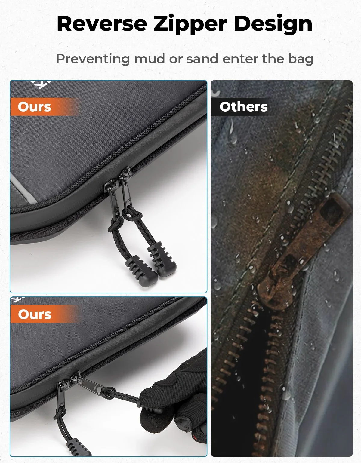 Bolsas de puerta EVA, bolsa de almacenamiento con protección de rodilla para Can-Am Maverick Trail/Sport/Commander 700 800 1000 R Max, cremallera resistente al agua