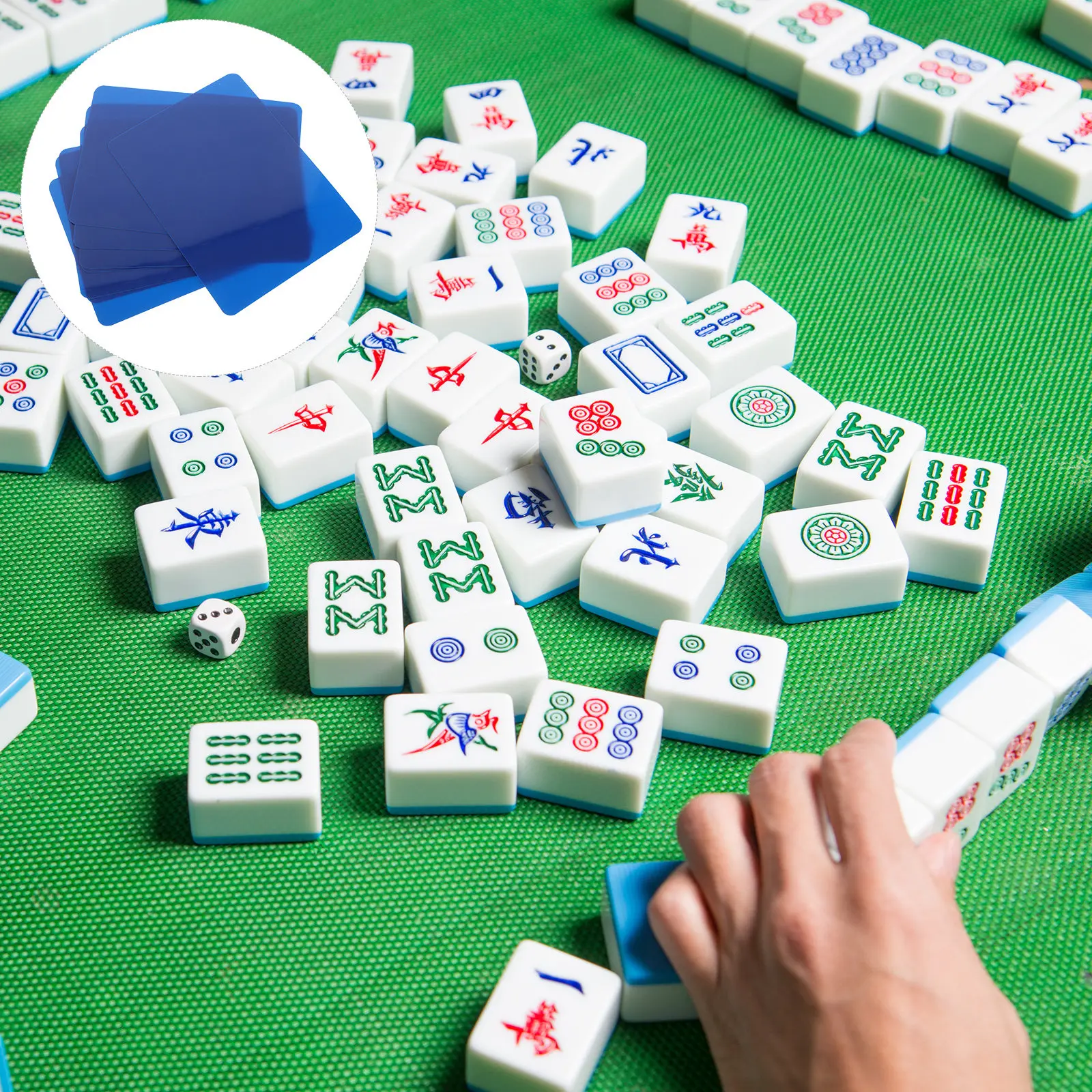 

8Pcs Mahjong Tile Shuffling Kit Compact Mixing Tray for Smooth Tile Distribution Great for Parties Families and Casual Play