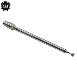 NEWEST F Type Radio TV Antenna 7 Section Telescopic Aerial Replacement Connector For TV AM FM Radio Cable 55cm