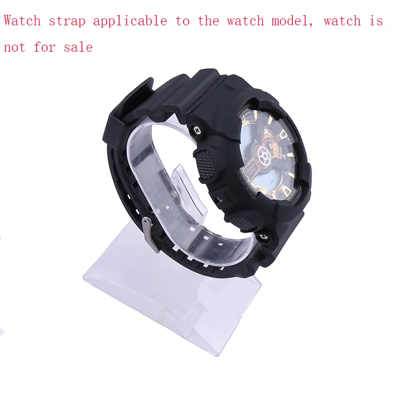 Мужской полимерный ремешок для часов и чехол, совместимый с Casio GA-100/110/120/140 GLS-100 GAX-100 GD-100/120, женский резиновый браслет 16 мм