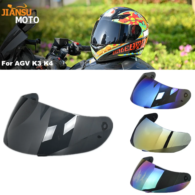 

Helmet Visor for AGV K3 K4 Casco Moto Accessories K3 Shield Uv Protection K4 Helmet Lens Windproof Capacetes Shield Windshield