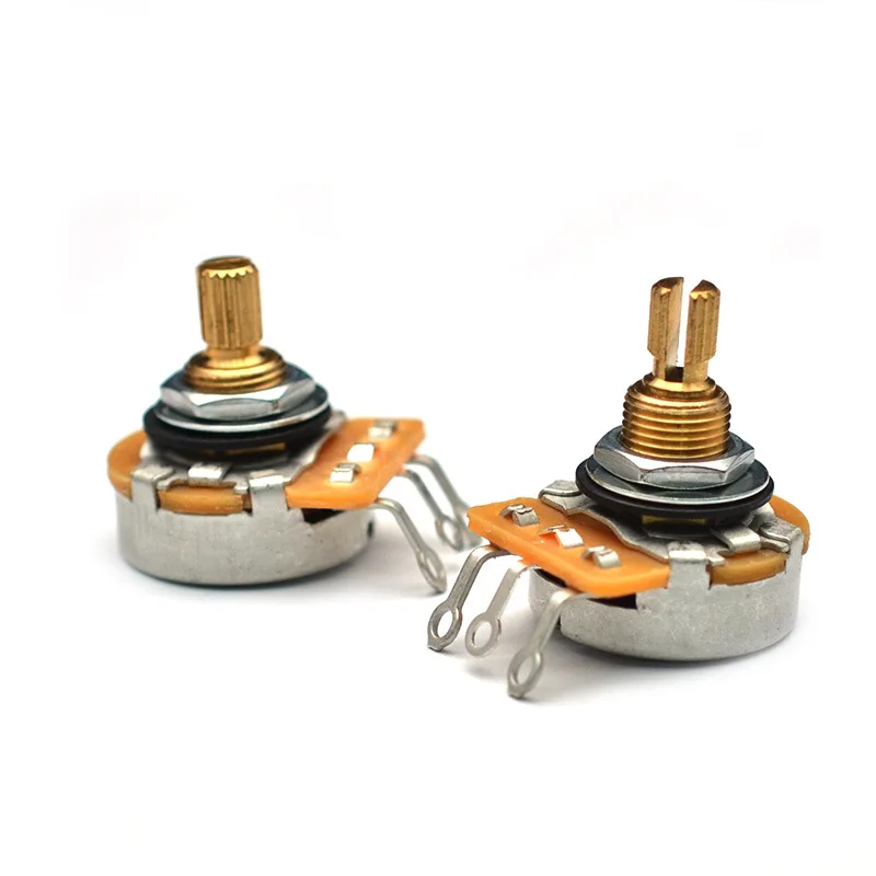 

Pure Copper Shaft Potentiometer, Electric Guitar Bass Knob, Volume and Sound Copper Shaft, 250 K, 500K