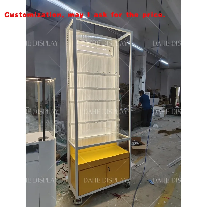 

custom.Fashion Mobile Phone Showcase Shelves Telephone Retail Store Put Phone Accessories