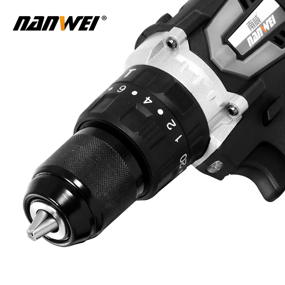 NANWEI power screw drivers 21V 13mm electric screwdriver brushless 120NM impact screwdriver 1/2