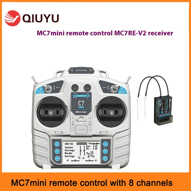 Mc7mini Remote Control 8-Channel 2.4g Model Aircraft With Receiver And Self Stabilizing Fixed Wing Four Axis Vehicle And Vessel