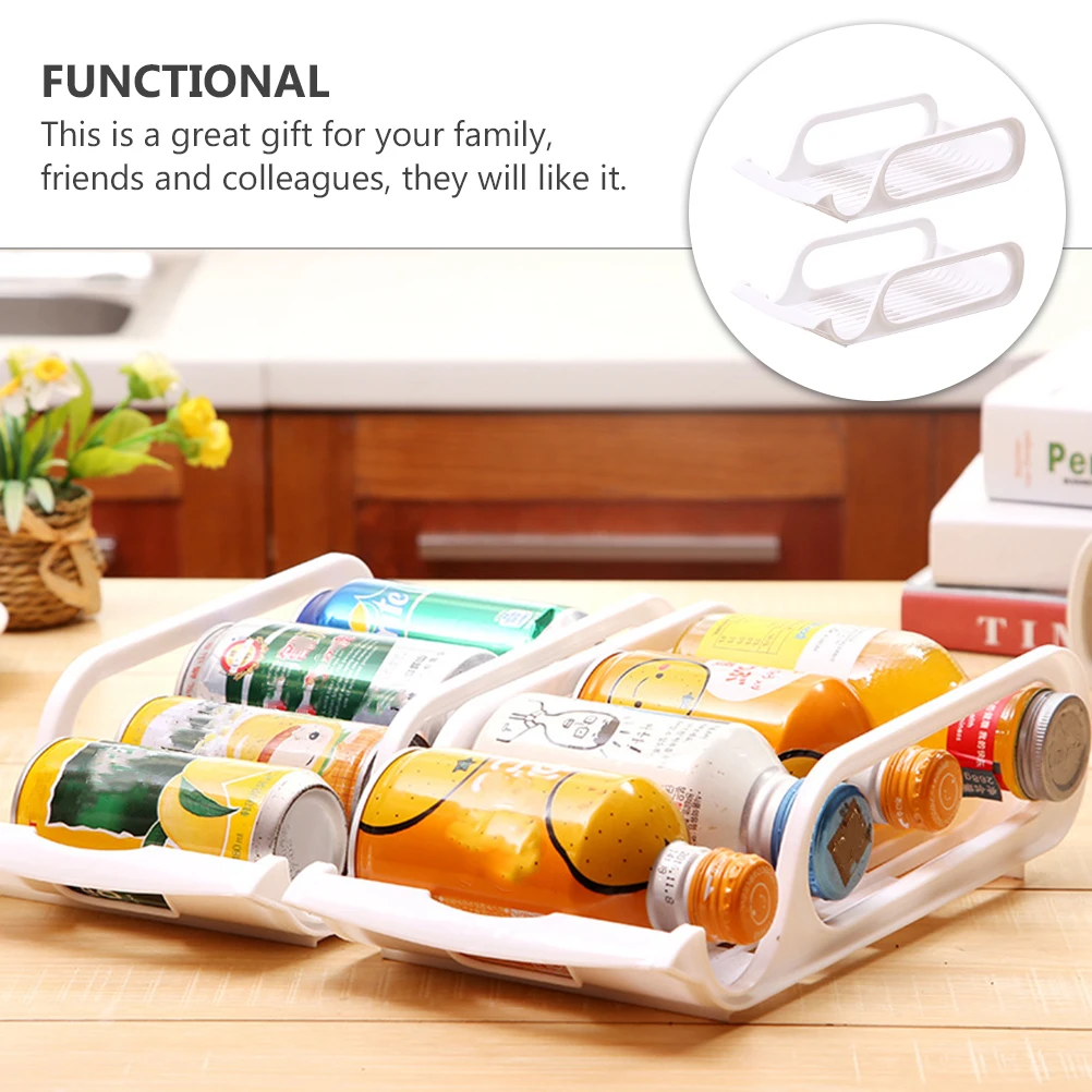 

2pcs Beverage Refrigerator Storage Rack Rack for Refrigerator Storage ganizer Holders Shelves Vegetable Container Fruit Bowl