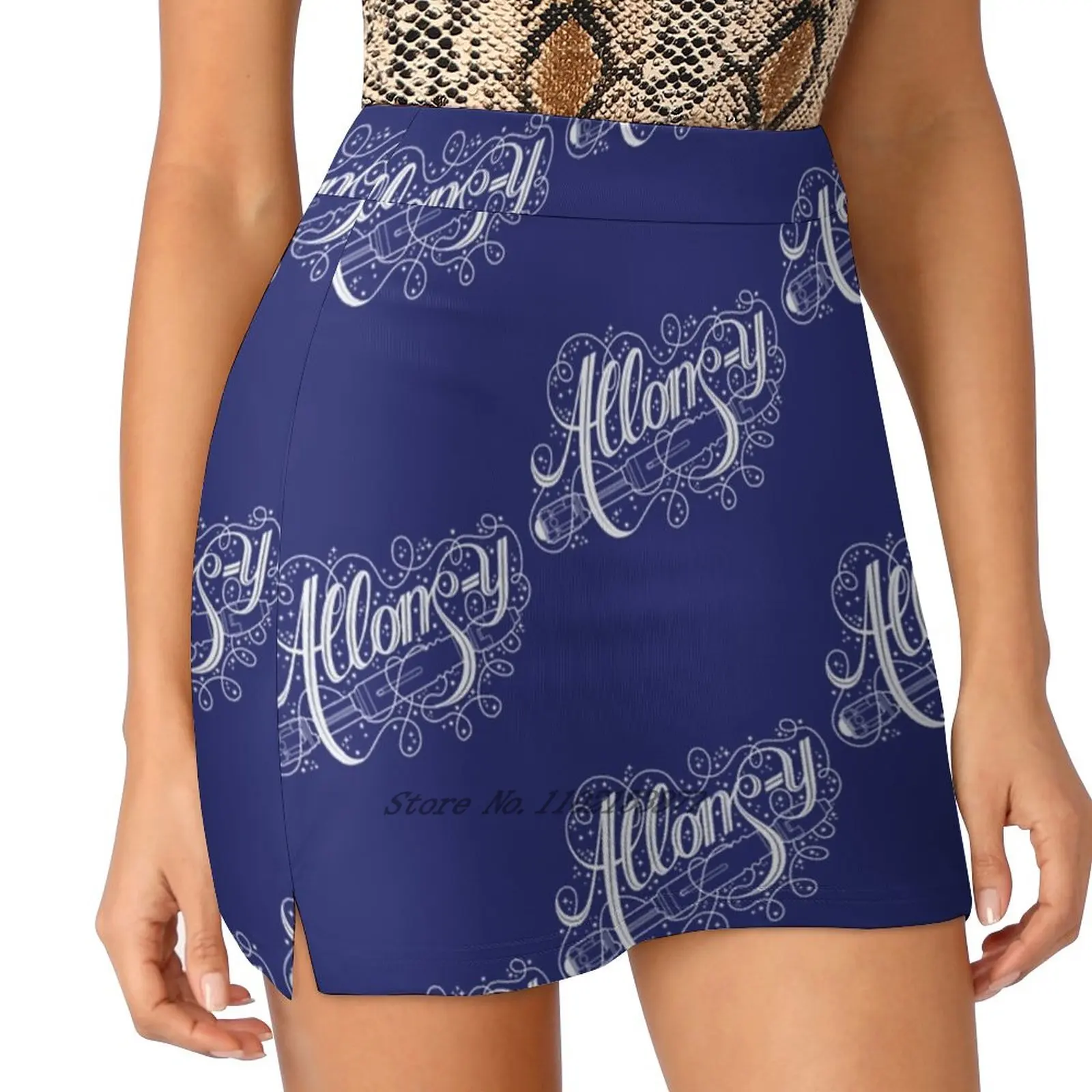 Allons - Y! New Women Skirts Double-Layer Printed Short Dress Mini Sport Skirt Who Tenth David Tennant Tv Series Tillieke