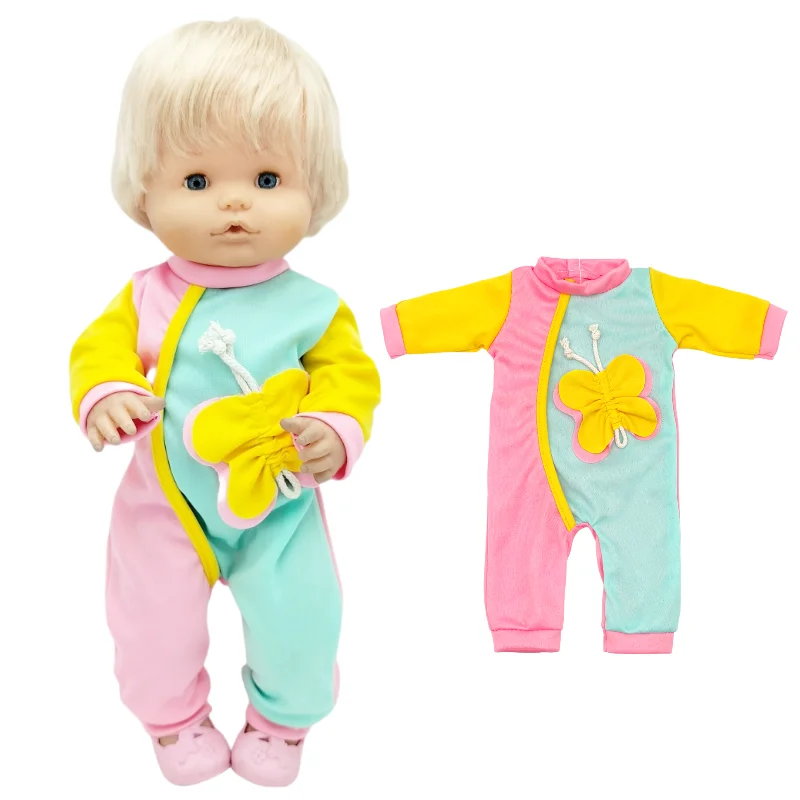 40cm Bebe Doll Clothes for 16-inch Nenuco Winter Plush Suit Ropa Y Su Hermanita Doll Rompers Accessories