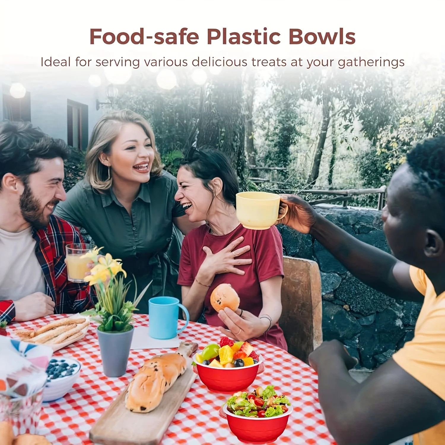 60 шт. одноразовых пластиковых – обзор и цена Food And Snacks For Picnic