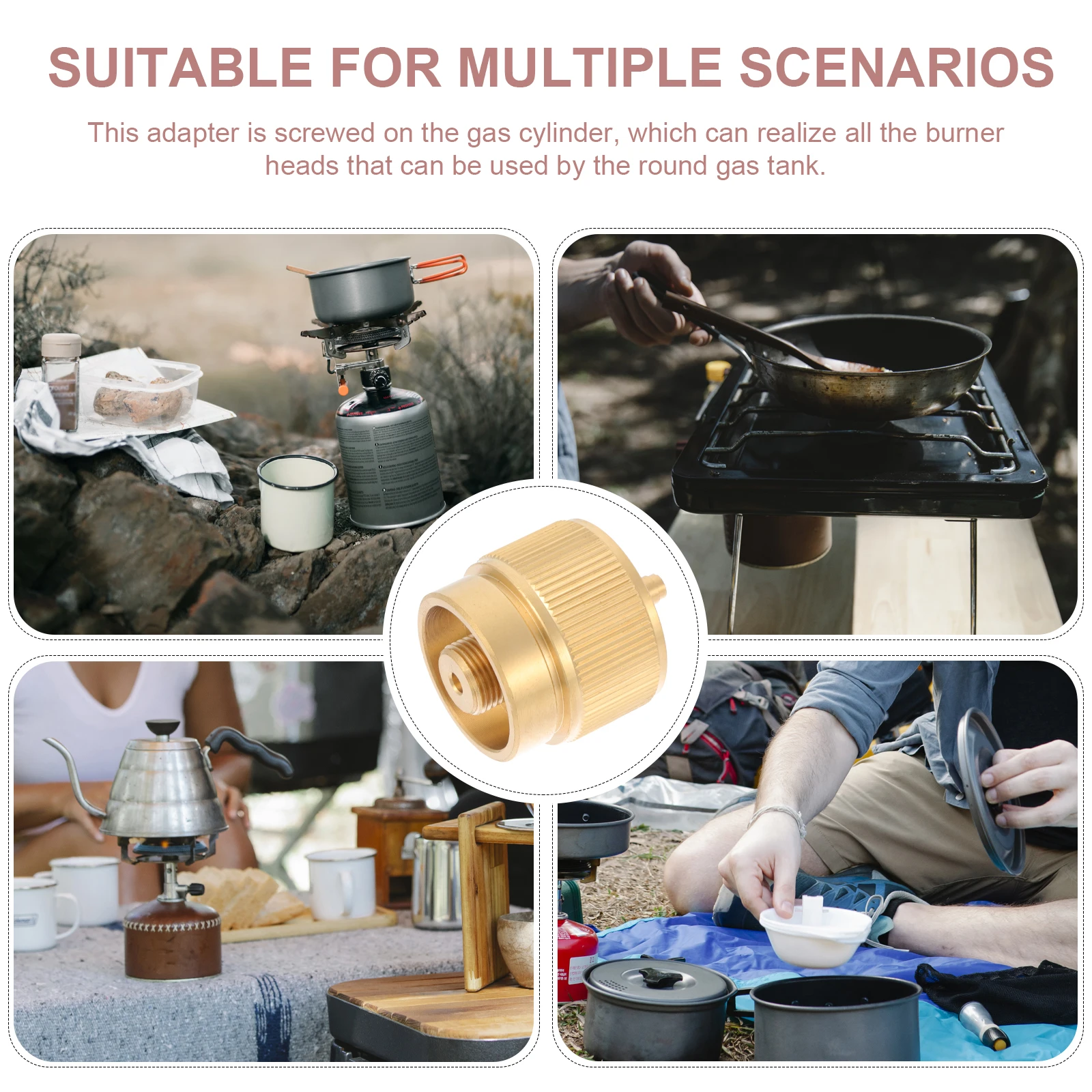 

Camping Adapter High Quality Portable Propane Connector for Gas Tank to Stove Outdoor Barbecue Picnic Cooking Reliable