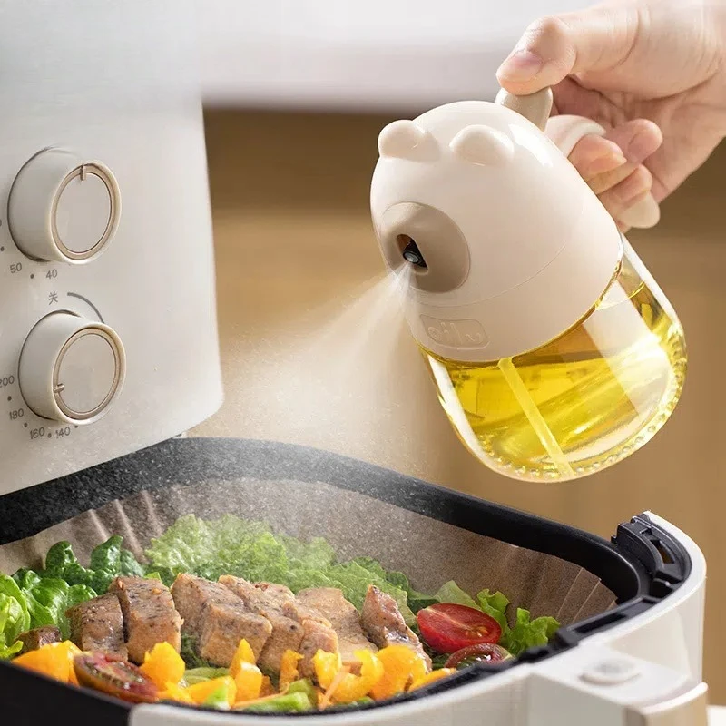 

Большой стеклянный распылитель масла, некапельный кухонный дозатор пищевого масла для домашней кулинарии