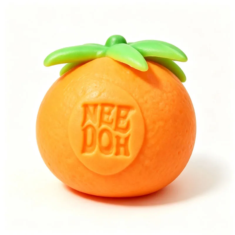 Groovy Nee Doh Schylling Fruit Stress Ball, Elastic Soft Squishy Fidget Toy, Banana Strawberry Orange Squeeze Sensory Toy - view 5