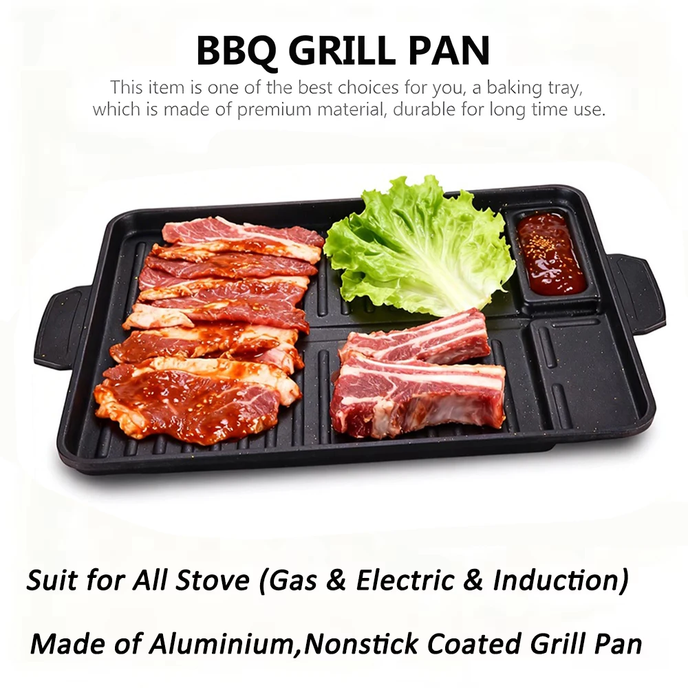 Korean Grill Meat Plate Alumin - огляд і ціна Camping Cooking Cupboard