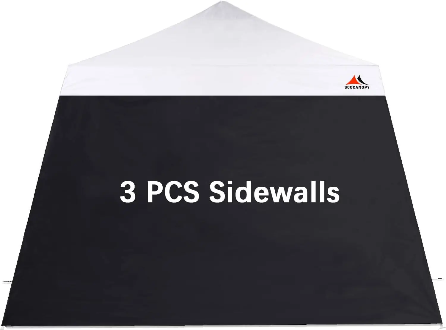 

Black 3-Pack SunWall Panels for 10x10ft Slant Leg Canopy Frame, Weather-Resistant Side Protection Panels, Easy Assembly