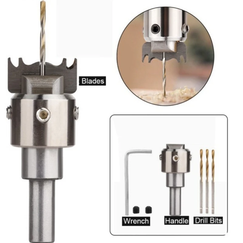 Craftsmanship Enhancement Steel Router Bit Set Fit for Wood Rings And Bead Making DIYer Jewelry And Beadwork Enthusiasts