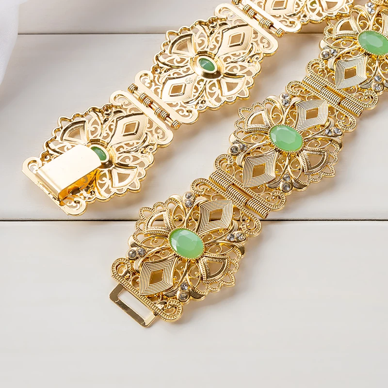 Bijoux De Luxe En Or Style Marocain Clip Fleur Creuse Arad Mariage Dérsynchronisation Patients Environnement Accessory image 6