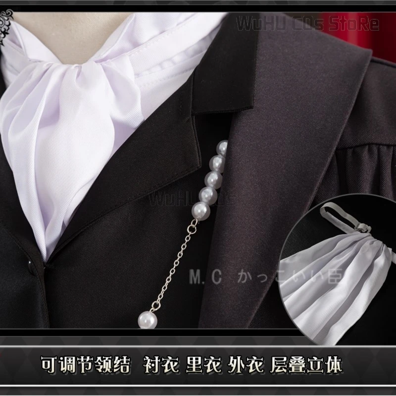 زي تنكري أسود بتلر مع شعر مستعار للرجال ، زي Kuroshitsuji ، زي مدرسي قوس عام ، بدلة Kuroshitsuji ، جديد ،