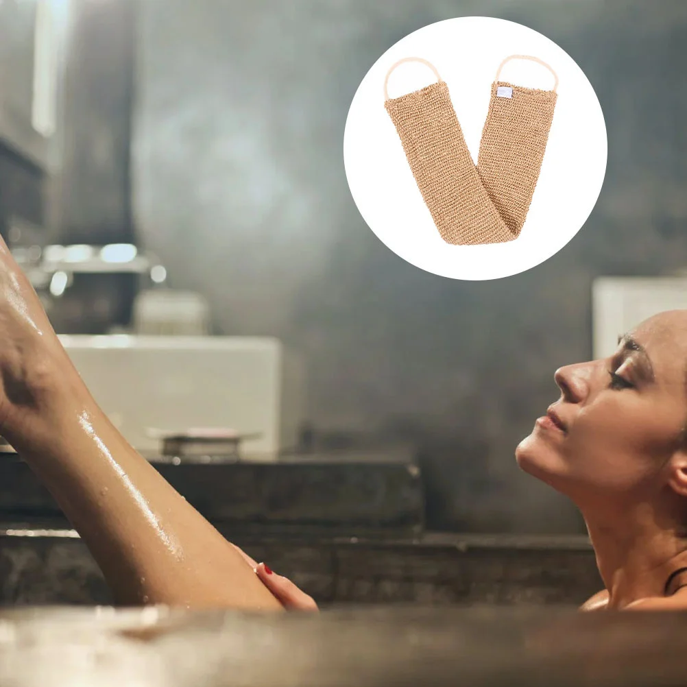 

Джутовый скребок для спины с длинным ремешком Ramie, отшелушивающий пояс для ванны для очищения тела, нежное полотенце для душа, принадлежности для ванны, скребок для спины