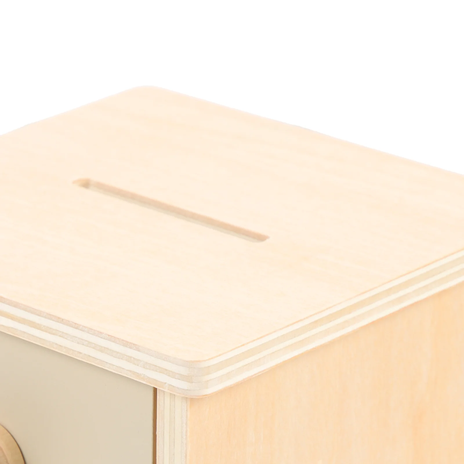 

Kids Wooden Coin Box Educational Intellectual Learning Motor Skills Development Coin Recognition Early Childhood Education