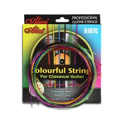 Alice A107C Classic Guitar Strings Colourful Nylon Strings For Classical Guitar One Set