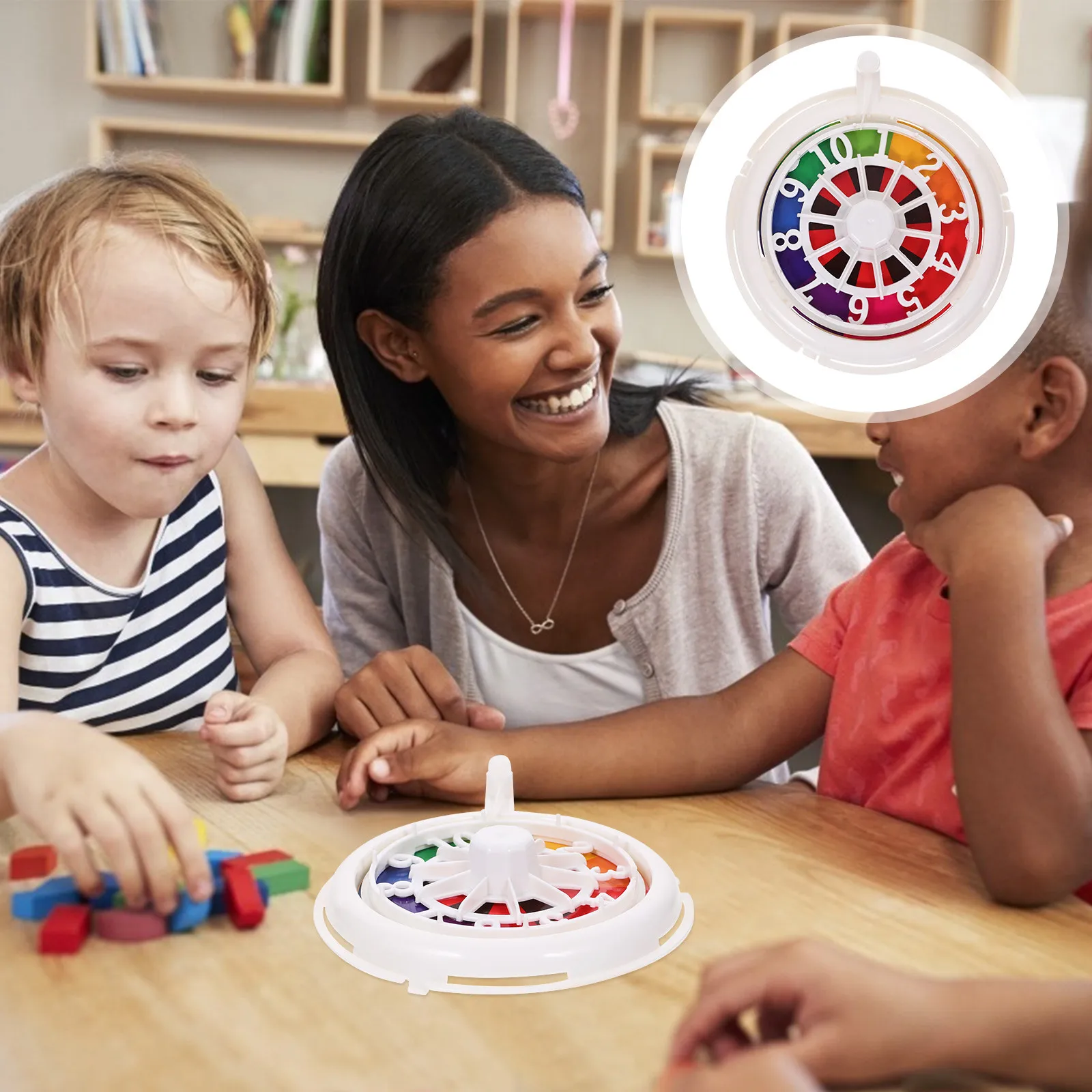 

Poker Wheel Party Game Prop for Bar Home Festival Birthday Casino Table Game Rotating Wheel with Safe Smooth Material and