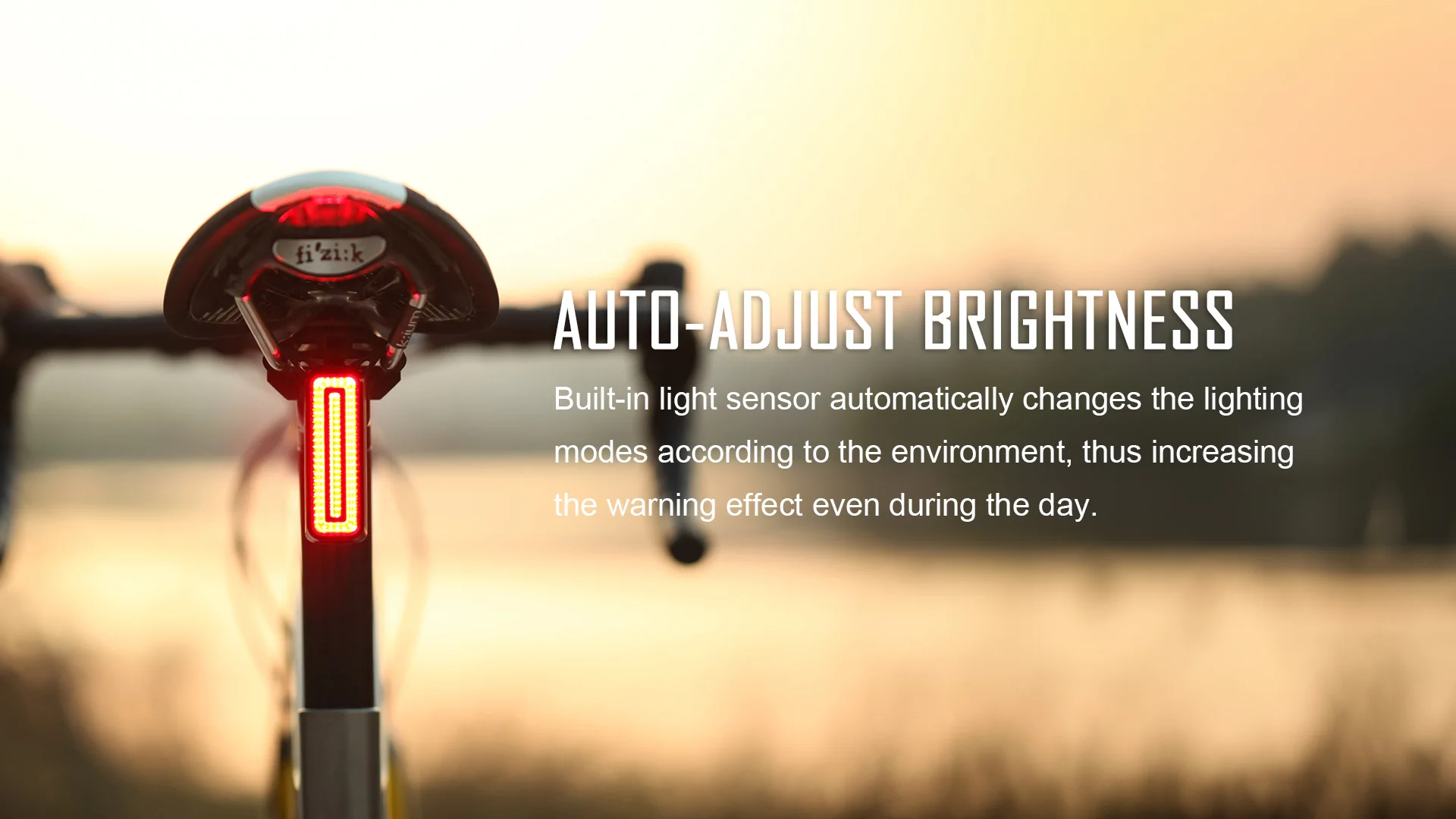 SEEMEE 100 Bike Taillight,100 Lumen Bike Tail Light,Smart Brake Sensor IPX6 Waterproof USB-C Rechargeable Rear Light