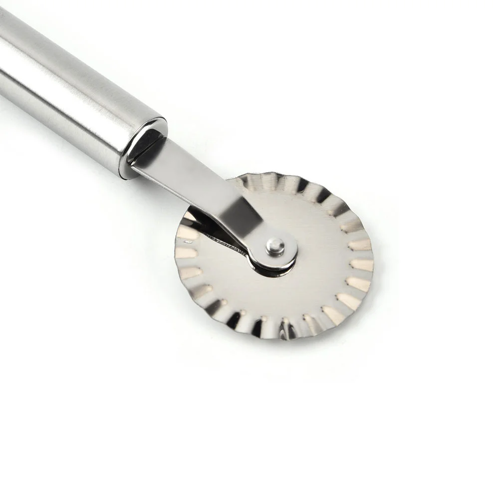 Pastry Ravioli Pizza Cutter Stainless Steel Wheels for Commercial-Grade Pasta Pie Crusts and Baking for Home and Kitchen Use