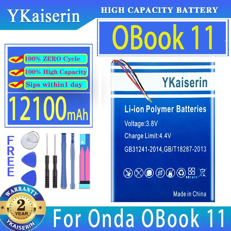 YKaiserin 12100mAh Replacement Battery for OBook 11 Pro/Plus 11Pro 11Plus Batteria