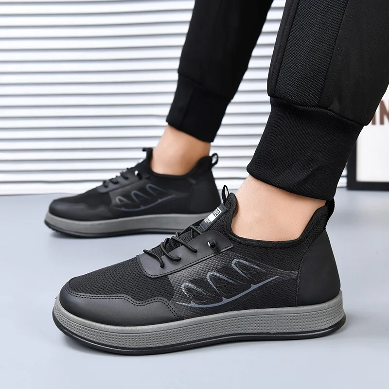 

Men Shoes 2025 Spring New Breathable Mesh Non Slip Men's Sneakers Comfort Lightweight Fashion Soft Sole Casual Shoes Men Loafers