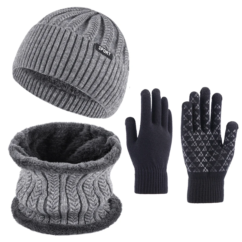 Gorros de invierno, gorro de punto para hombres y mujeres, gorro cálido de felpa, gorro para deportes de conducción al aire libre, gorro protector