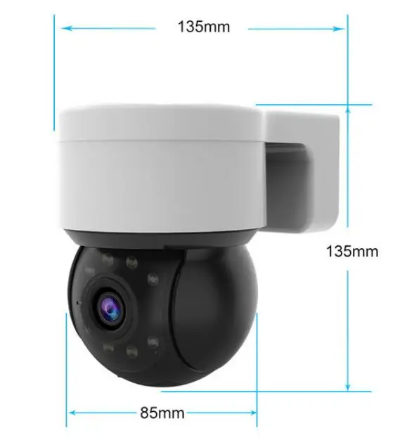 3MP 1296P Tuya APP 무선 PTZ IP 돔 카메라 야외 방수 AI 휴머노이드 감지 홈 보안 CCTV 베이비 모니터