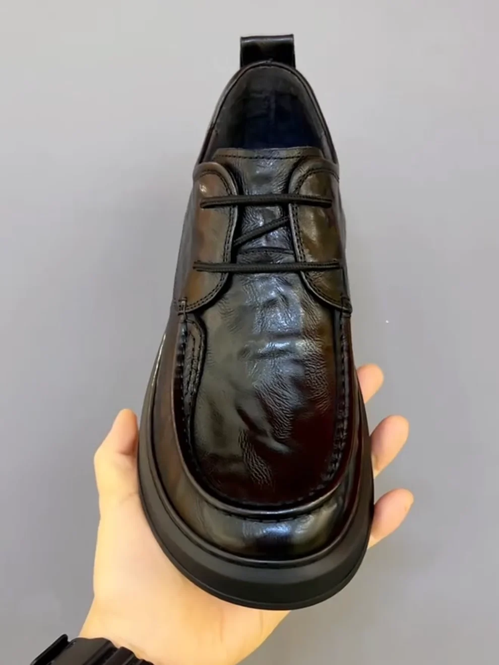 

New 228 Men's Casual Comfortable Pure Leather oes High Quali Versatile Ele Sli Cool Personali Glue Adhesive S...