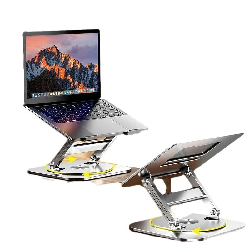 

The third generation notebook computer bracket aluminum alloy folding heightening lifting rotating bracket rotating type
