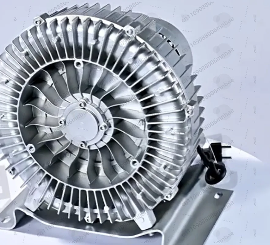 220V 370W single Three High Pressure Vortex Fan Air Pump Axial Flow Vortex Fan Oxygen Booster Pump Silent High Pressure Blower