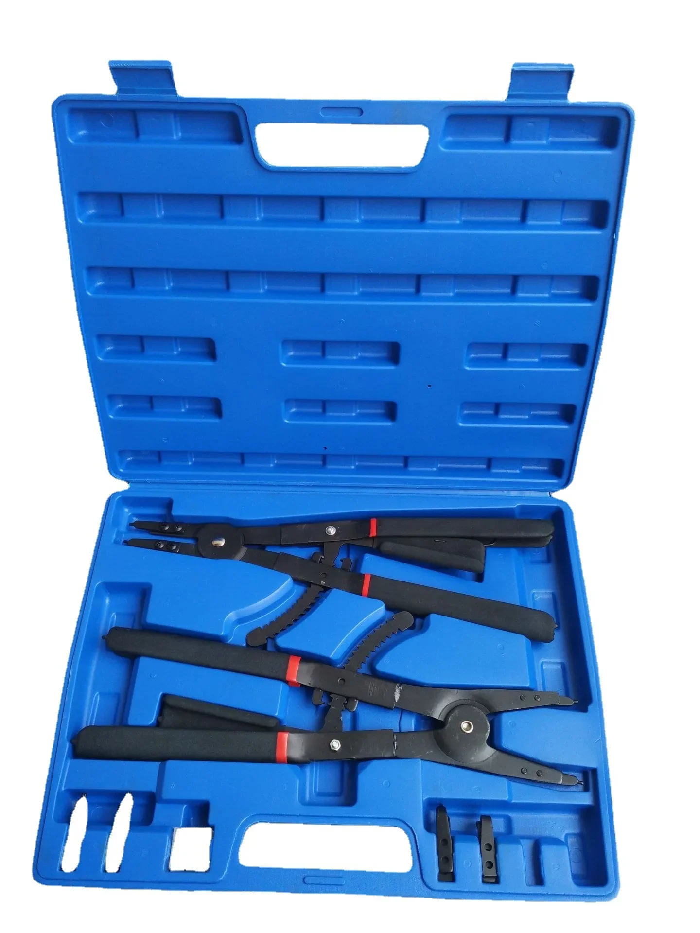 Manufacturer Supply 16 Inch Snap Ring Pliers Set 2 Piece Plastic Box Circlip With Replacement Heads