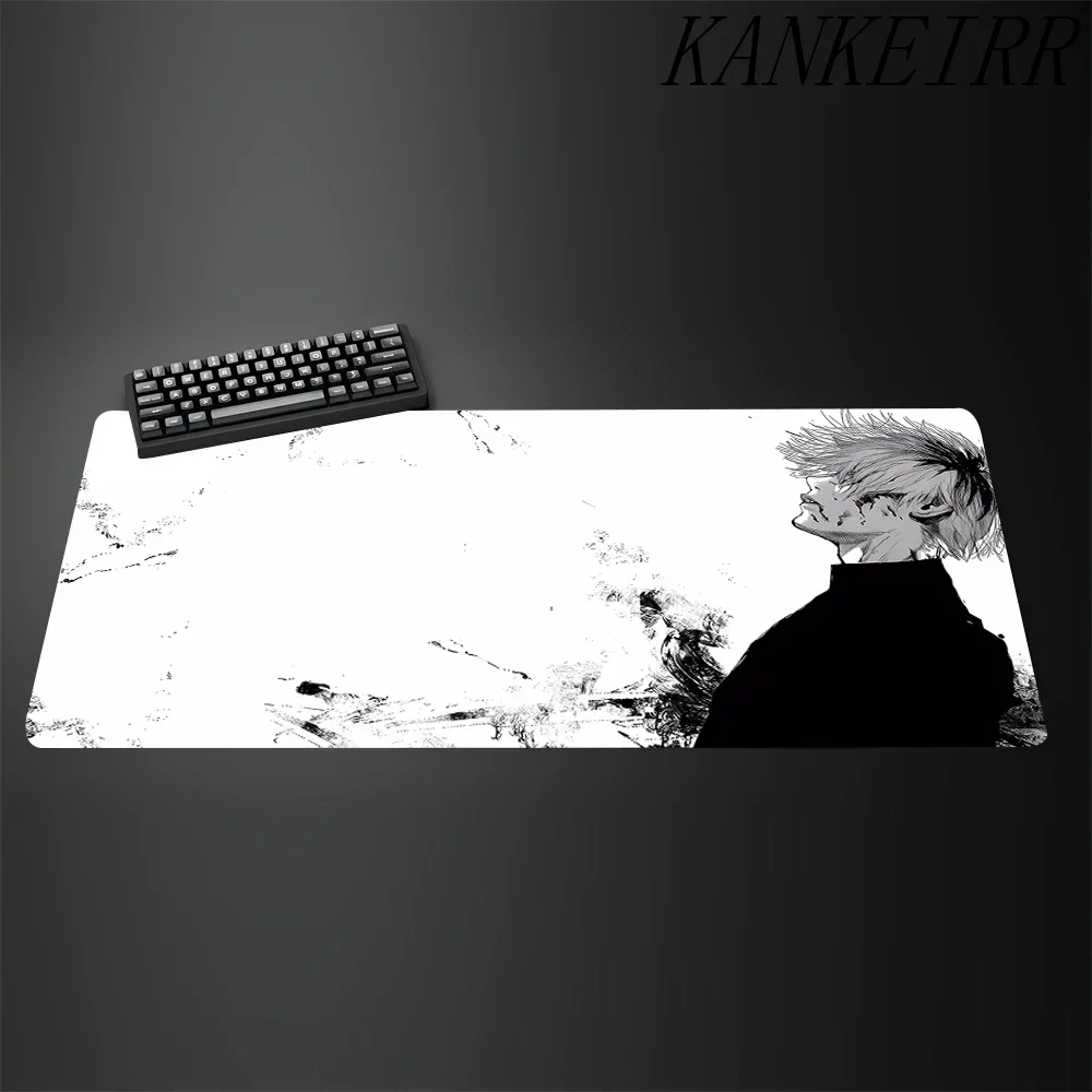 CIFBUY Tokyo Ghoul Manga Collage Desk Mat, Black White Comic Panel Mouse Pad for Gaming Desk Bedroom Office,