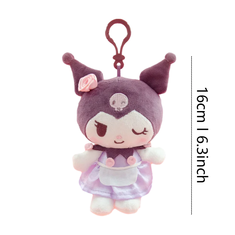 Anime Sleutelhanger Sanrio Hello Kitty Kuromi Knuffels Hanger Schattige Pluchen Speelgoed Kawaii Keyring Party Traktaties Verjaardagscadeau Voor Meisje